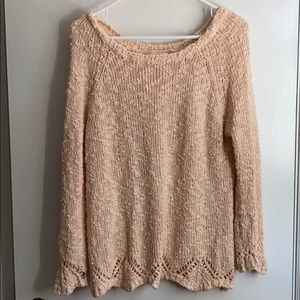 Super cute light peach colored sweater
